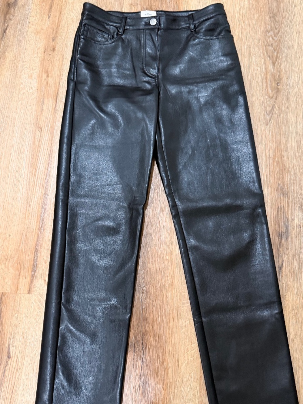 Aritzia Wilfred Melina Vegan Leather Pants-Black